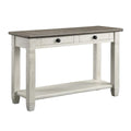 2-Tone Wood Console Table with 2 Drawers E304
