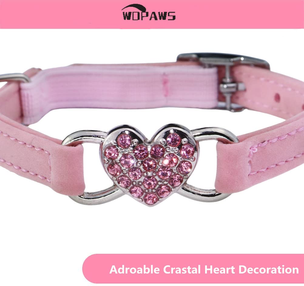 Pink Cat Collar with Safety Belt and Bell K179