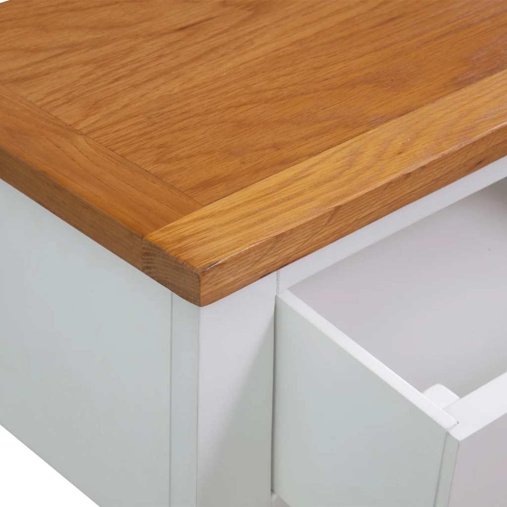 Rustic Oak Acacia Wood Console Table 2 Drawers P733
