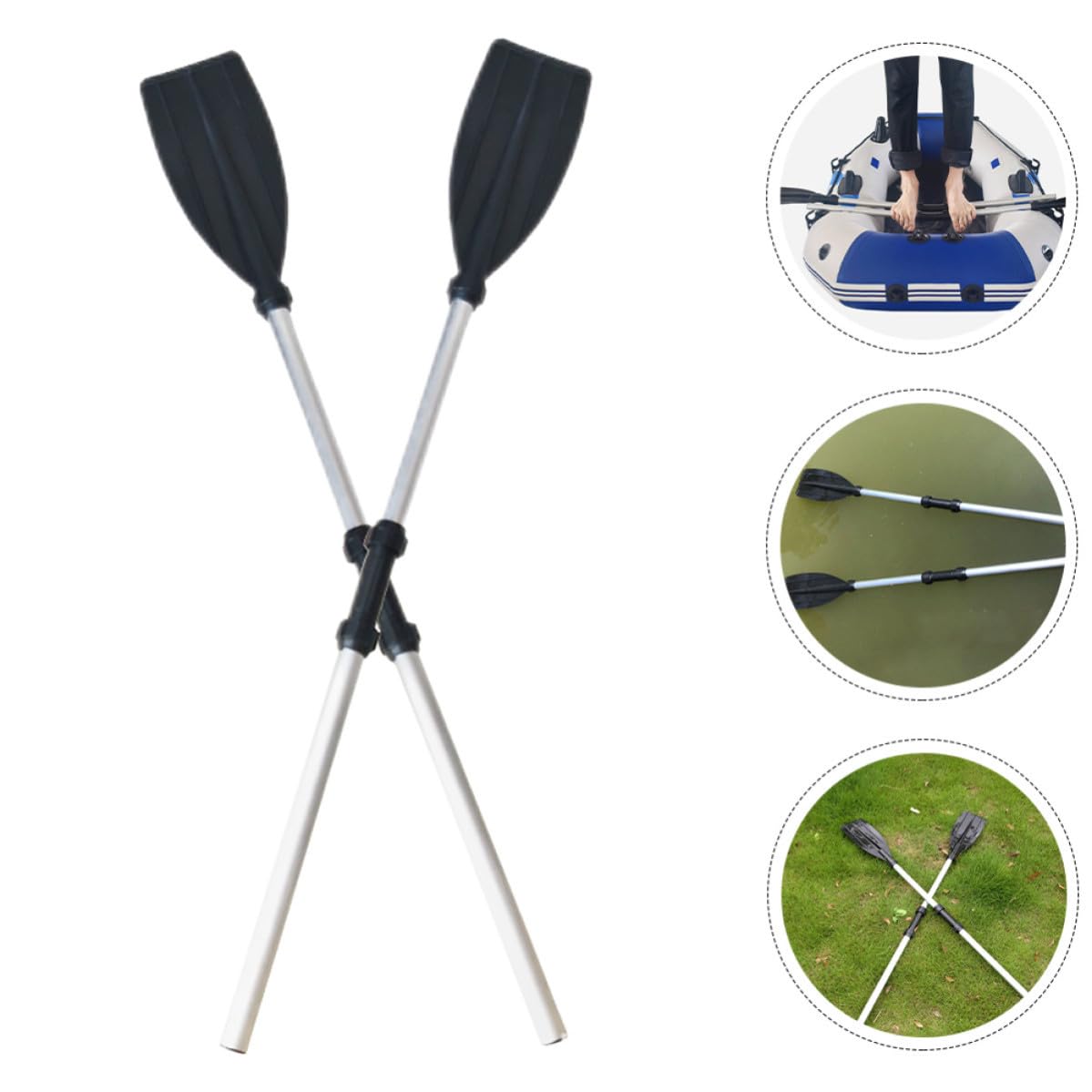 2pcs Aluminum Alloy Kayak Paddles F370