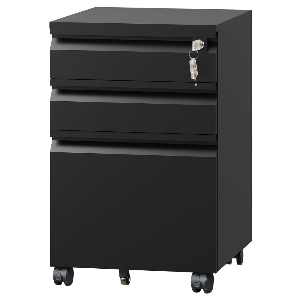 3 Drawer Mobile File Cabinet with Lock A6573
