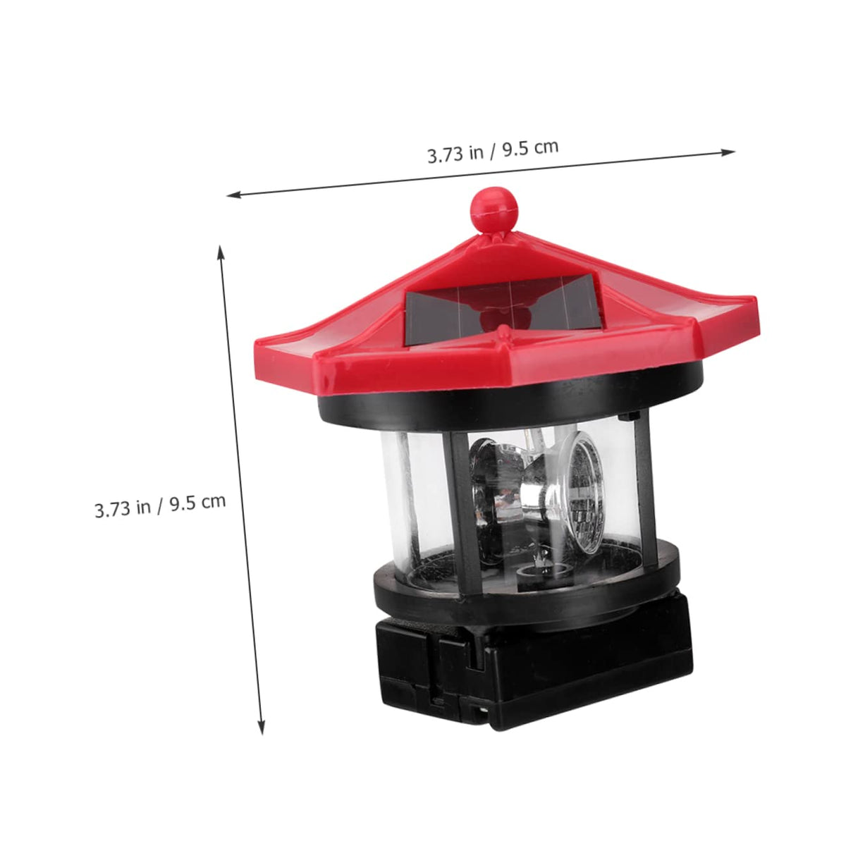 2pcs Solar Powered Rotatable Lighthouse Light R9889
