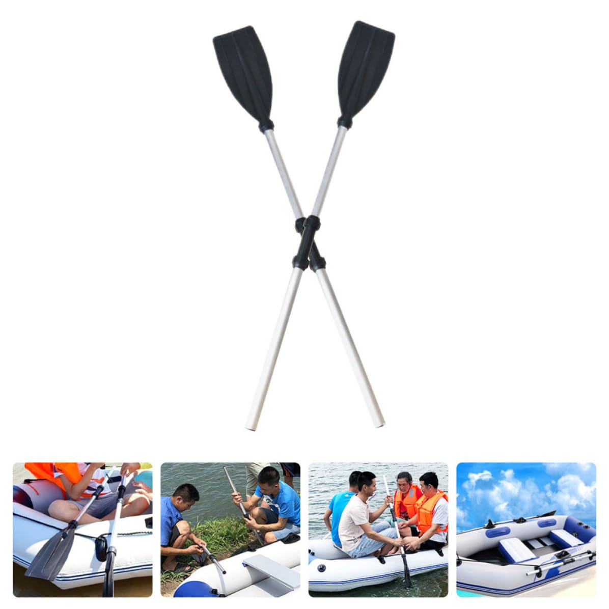 2pcs Aluminum Alloy Kayak Paddles F370