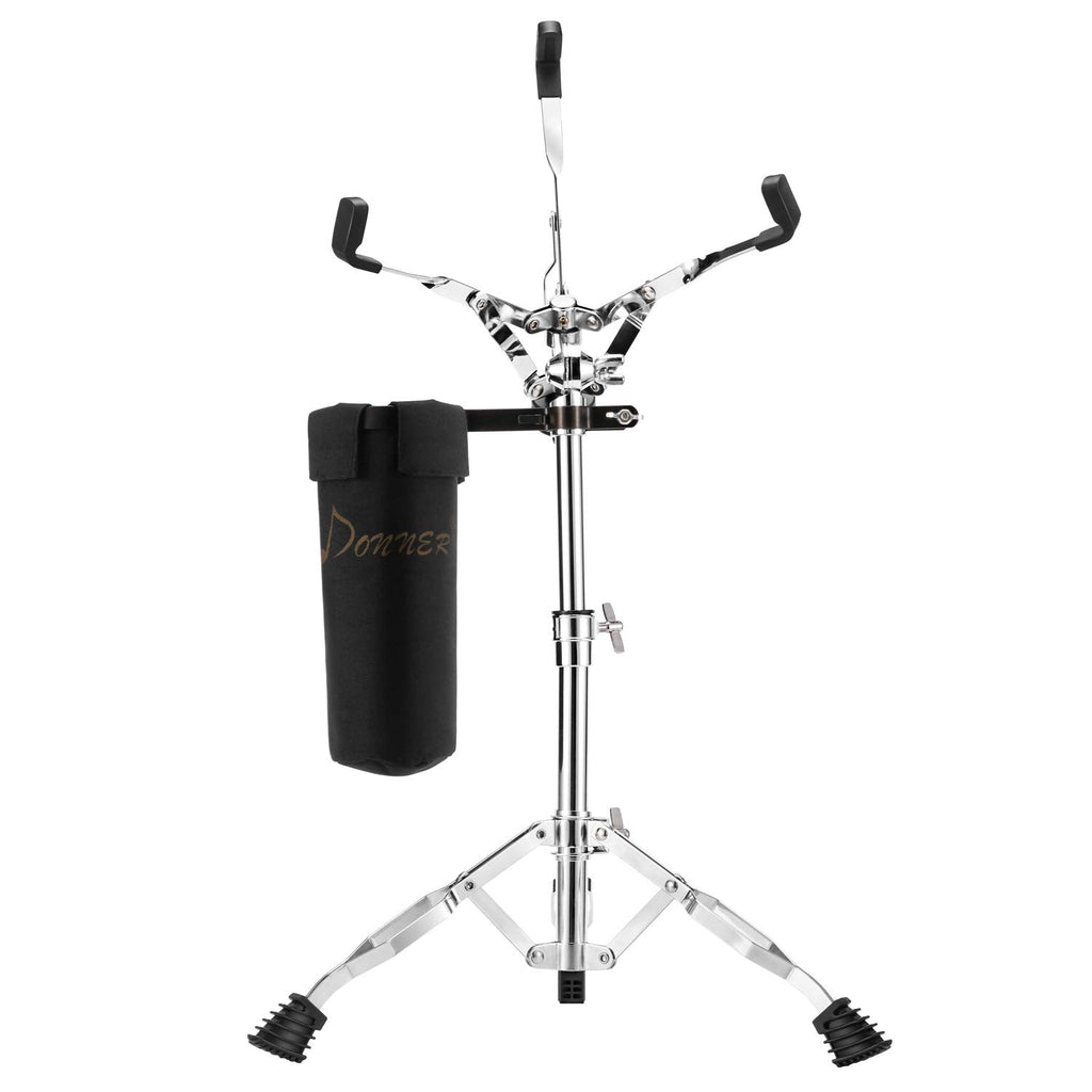 Adjustable Double Braced Snare Drum Stand with Drumstick Holder Y38576