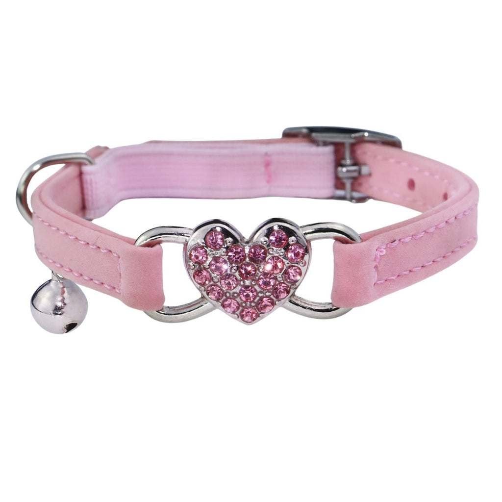 Pink Cat Collar with Safety Belt and Bell K179