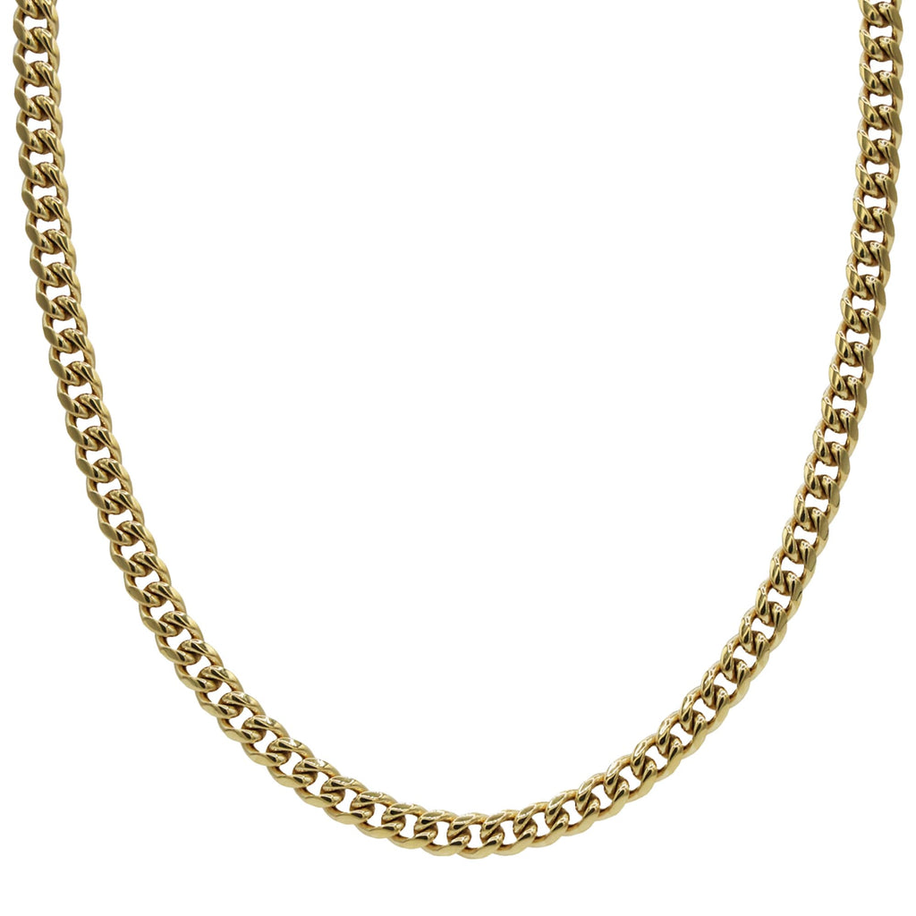 Gold-Plated Micro Cuban Link Chain X14737