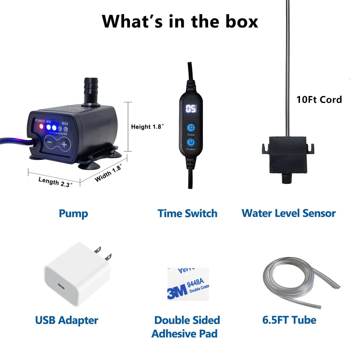 Aquarium Auto Top Off System with 4 Level Flow Control Pump C7622