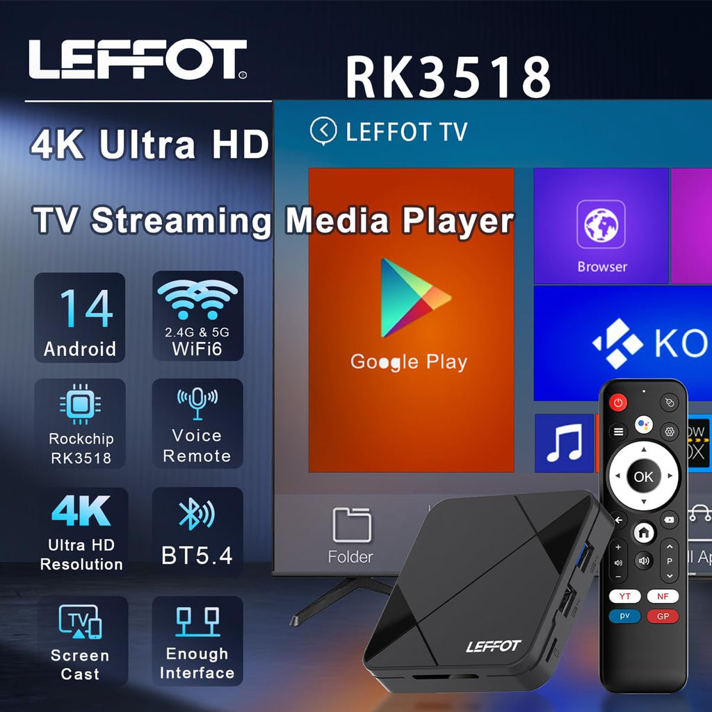 Android 14.0 4K Ultra HD TV Box L222805