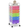 10 Drawer Rolling Storage Cart T711