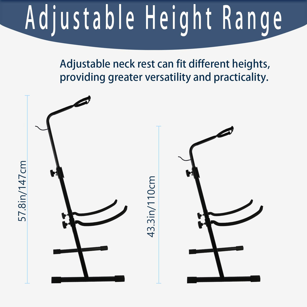 Double Bass Stand, Sturdy and Portable Upright Bass, Black F210