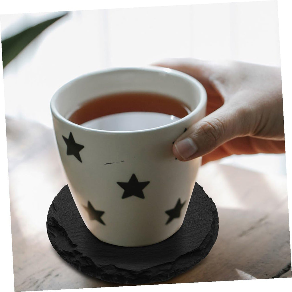 6pcs Stone Coasters Set with Non Slip Bottom Y9645