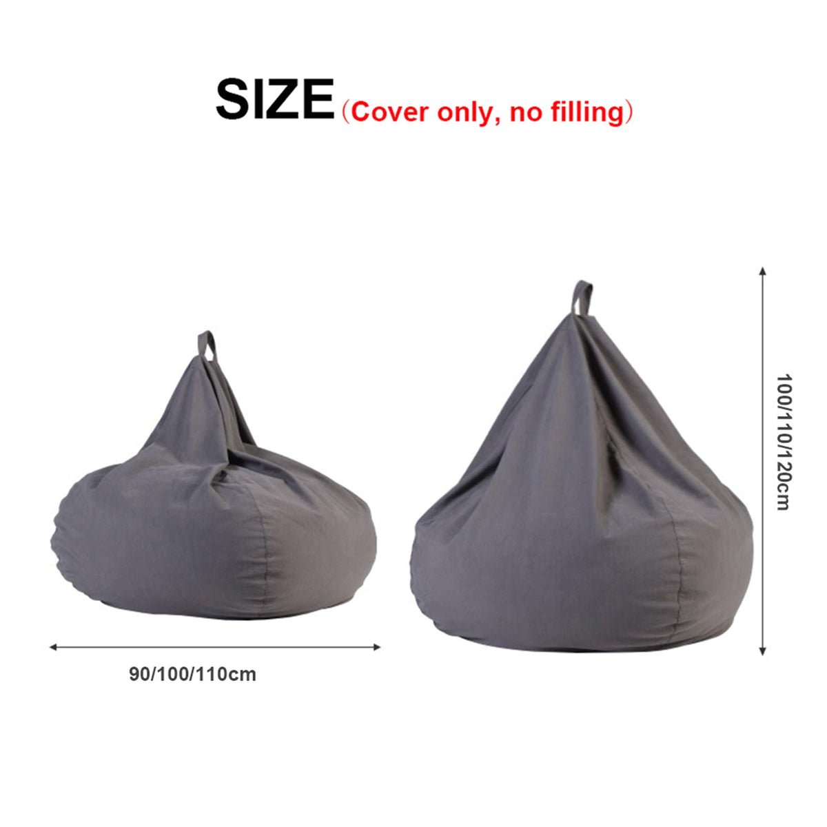 Yellow Large Bean Bag Chair Cover P4776