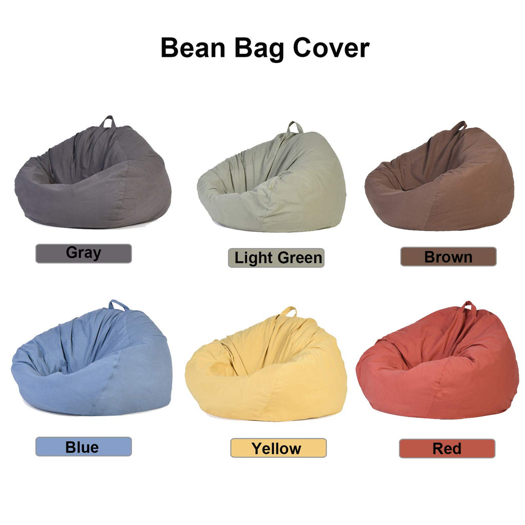 Yellow Large Bean Bag Chair Cover P4776