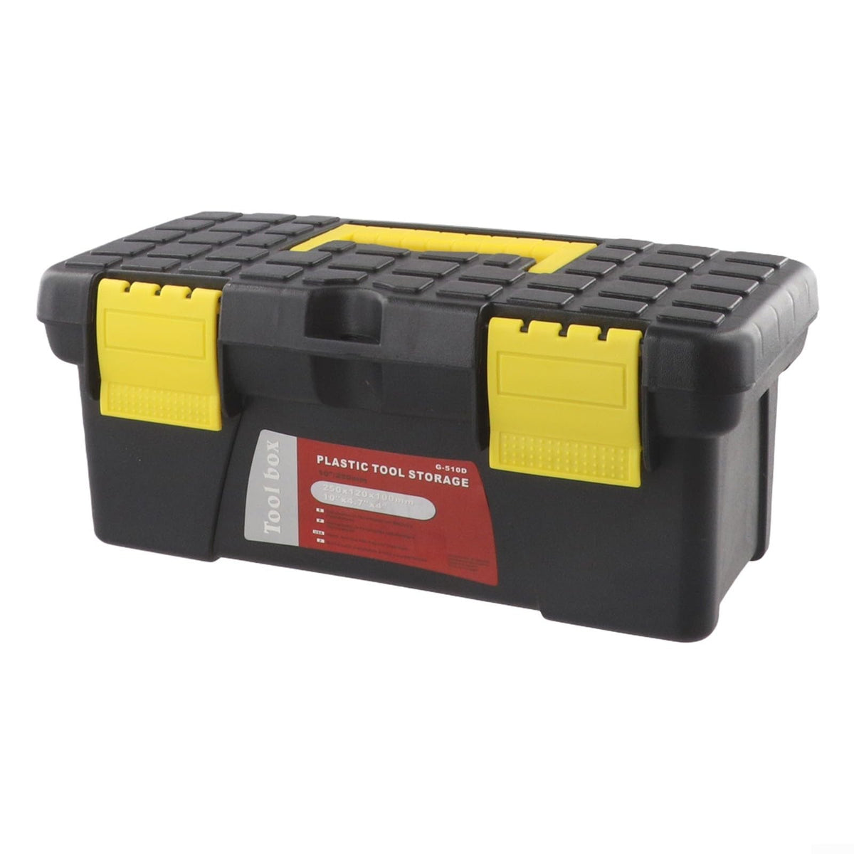 10 Inch Black Plastic Tool Box O287