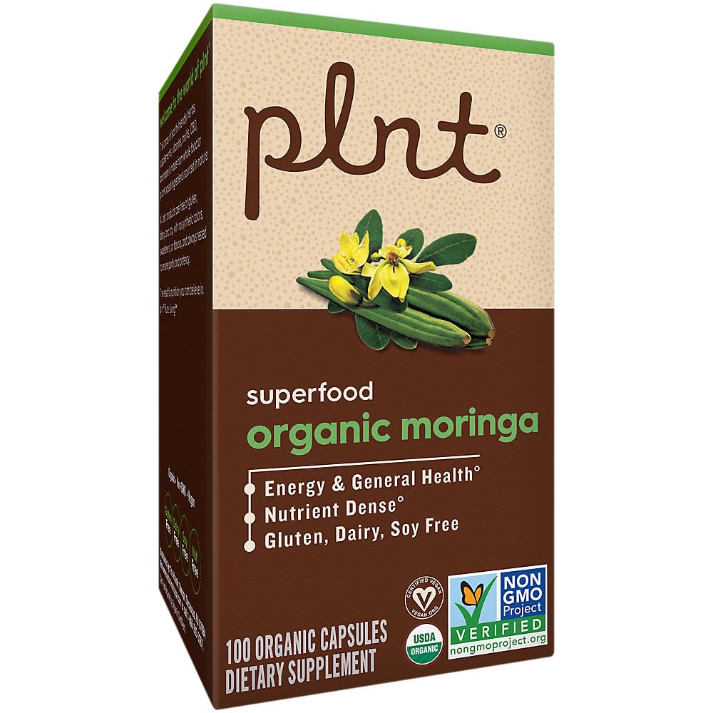 Organic Moringa 1,000 MG 100 Capsules O887