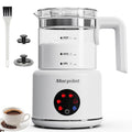 Electric Milk Frother and Steamer, 16.9oz, Dishwasher Safe, BPA Free, White T466
