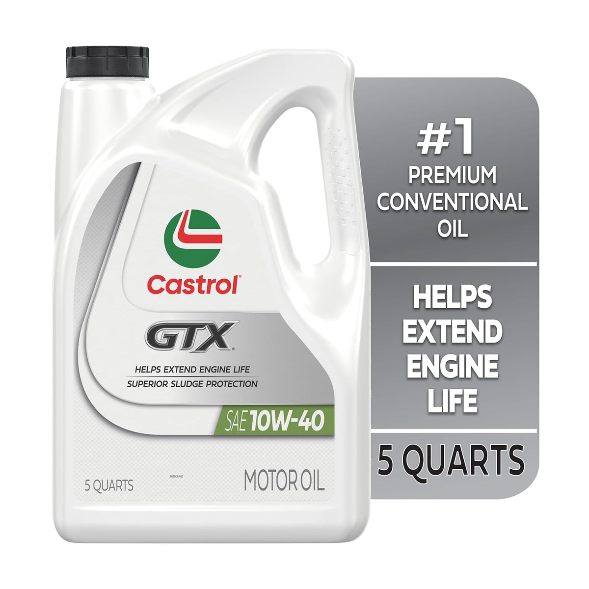 10W-40 Conventional Motor Oil, 5 Quarts U715032