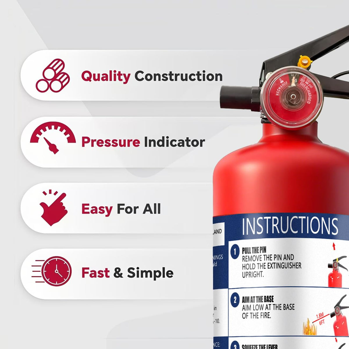 2.5 lb Dry Chemical Fire Extinguisher V88237