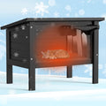Weatherproof Insulated Solid Wood Outdoor Cat House V3839