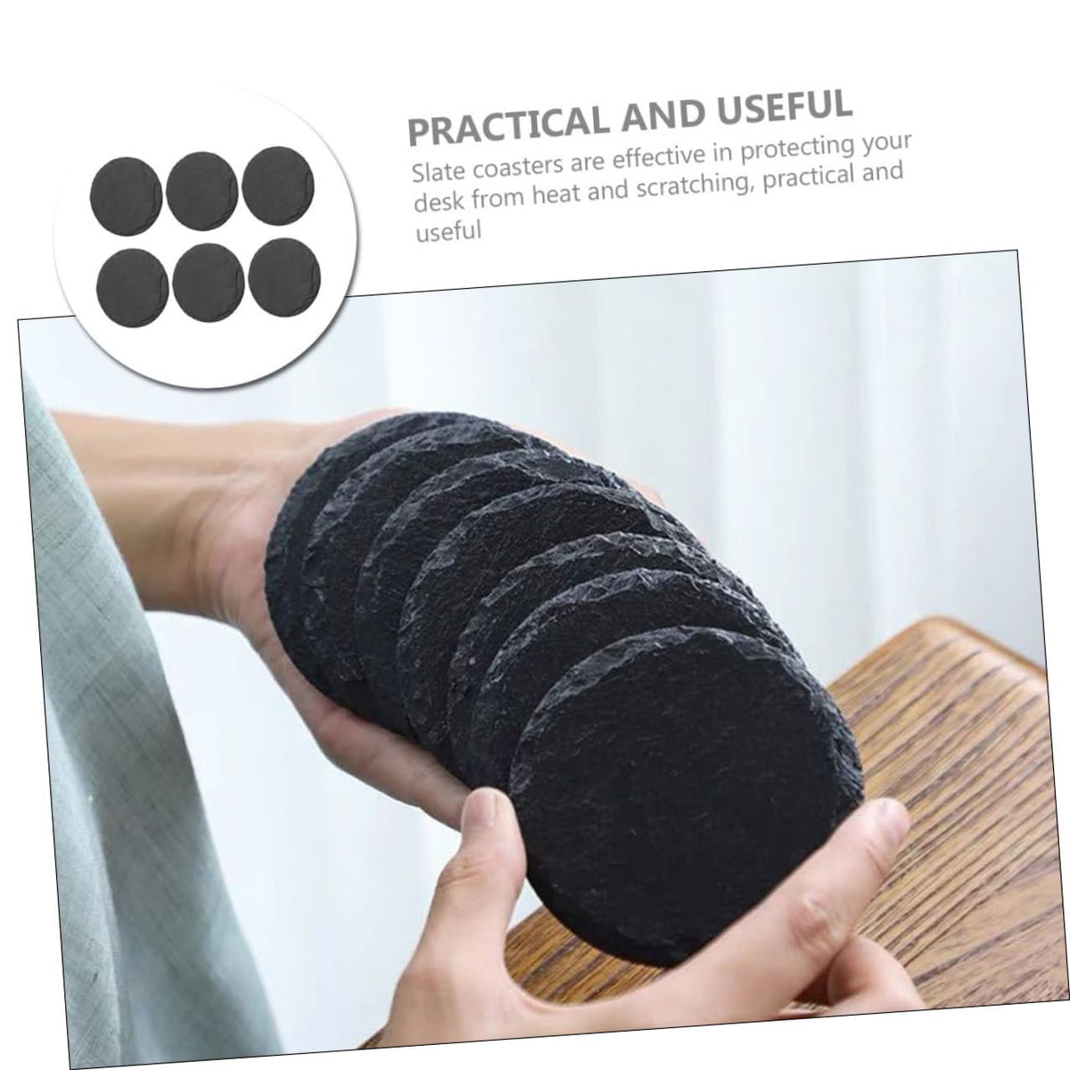Stone Coasters Set of 6 Y528