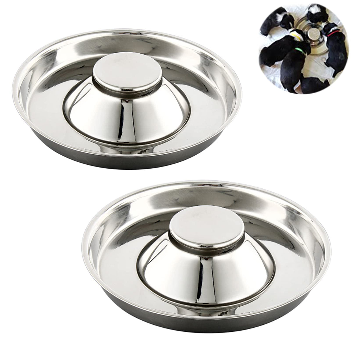 Stainless Steel Puppy Weaning Bowls U527
