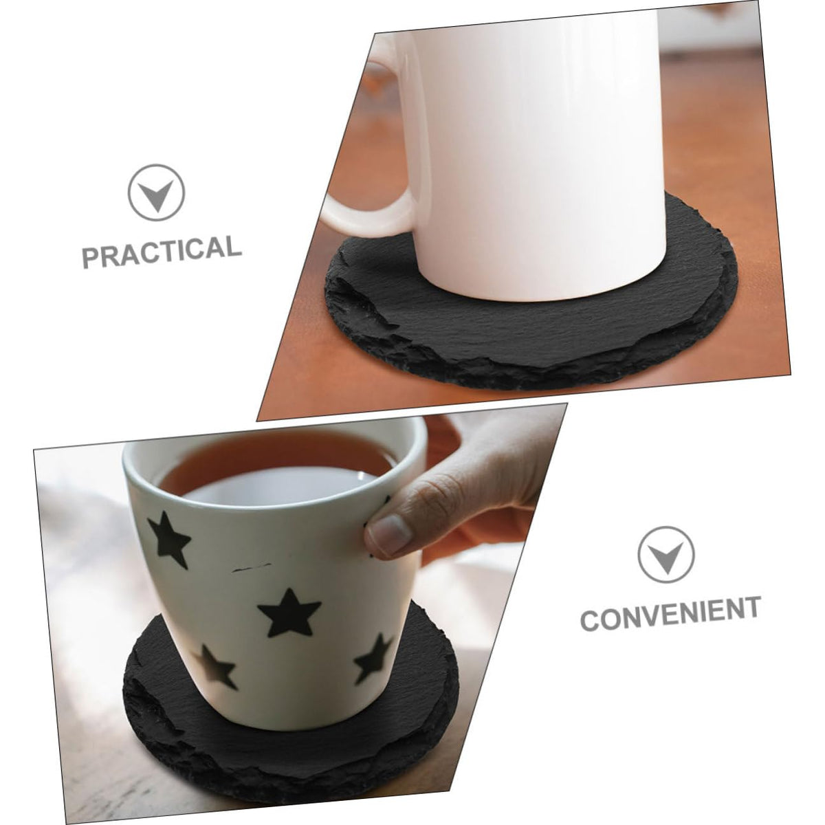 Stone Coasters Set of 6 Y528