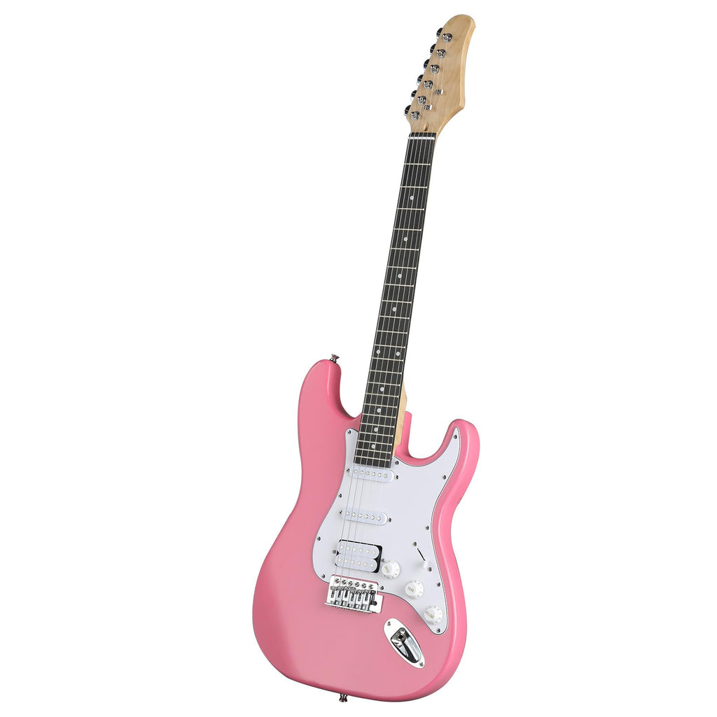 39 Inch Pink Electric Guitar Starter Kit with Amp A729