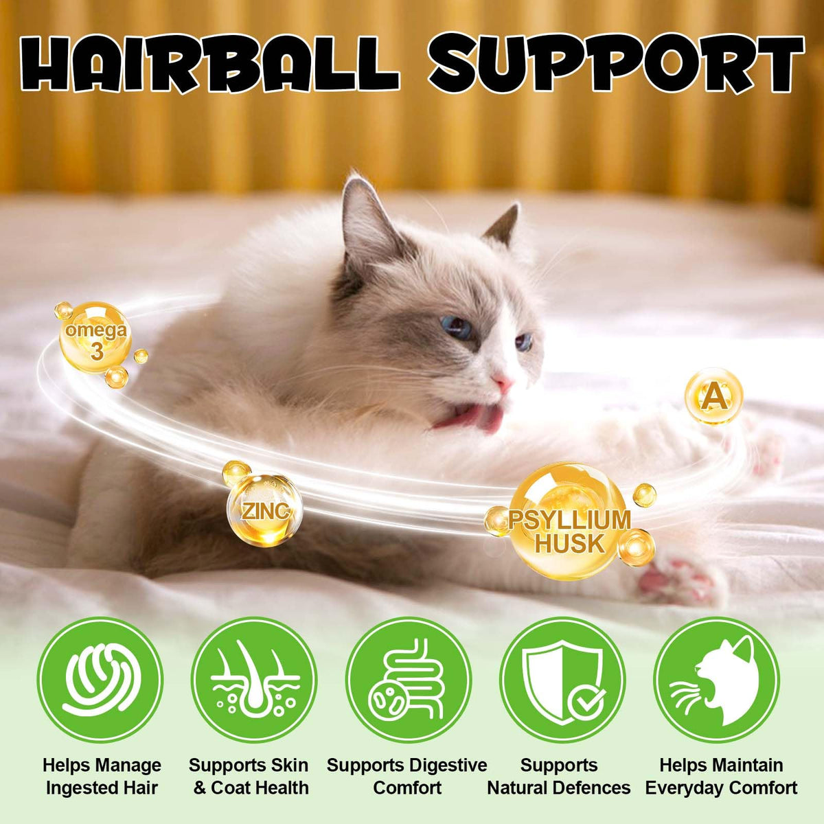 Hairball Remedy Cat Treats Chicken Flavour 100g D98086