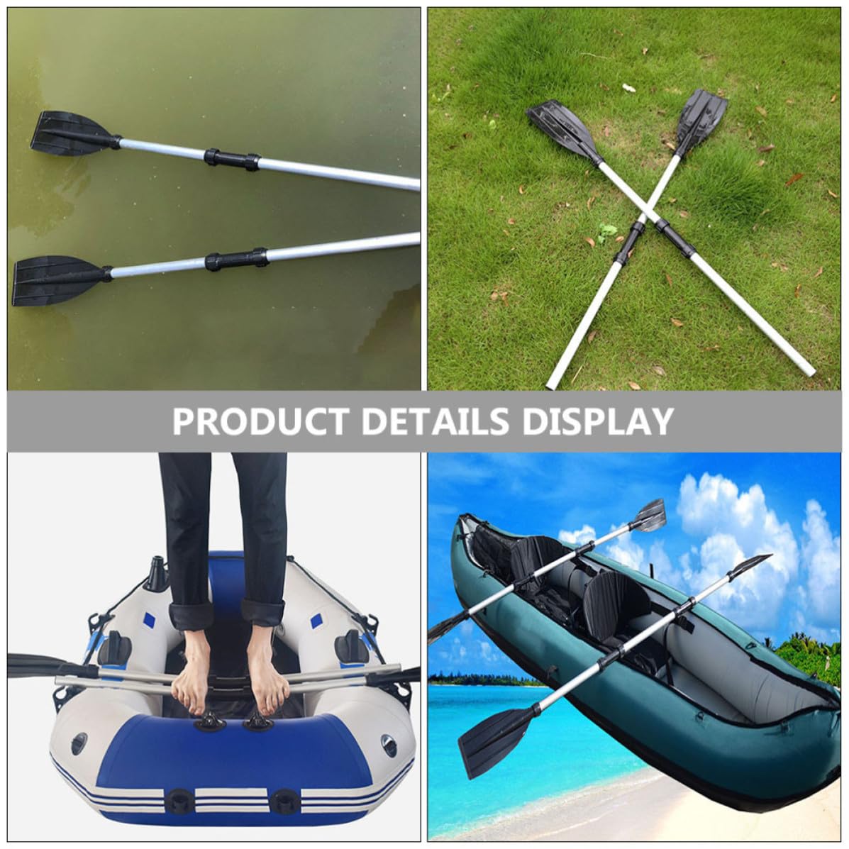 2pcs Aluminum Alloy Kayak Paddles F370