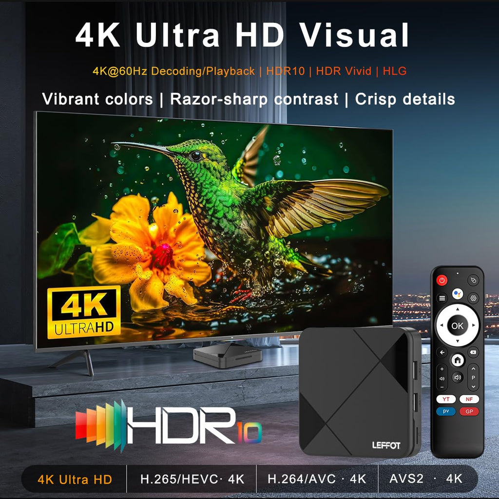 Android 14.0 4K Ultra HD TV Box L222805