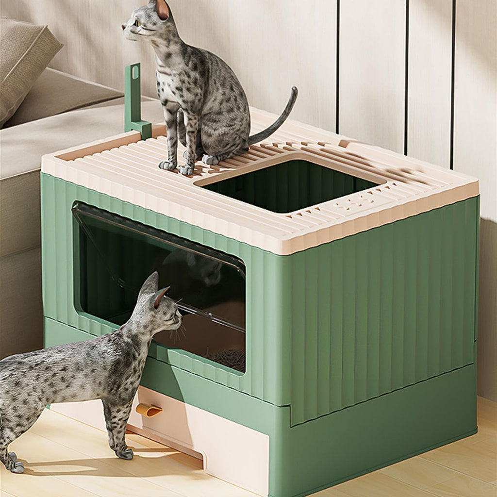 Foldable Cat Litter Box with Lid L745