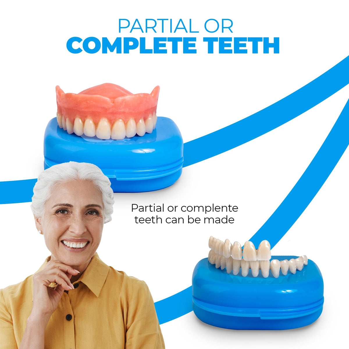 Customizable Dentures Kit with 12 Pieces D214