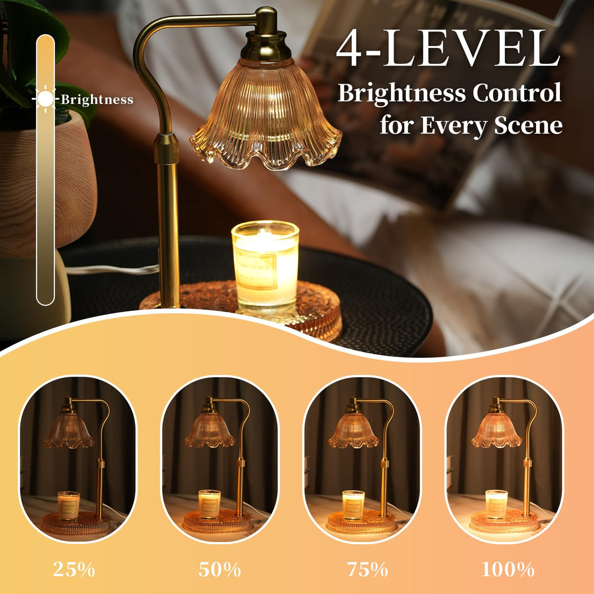 Candle Warmer Lamp with Timer & Dimmer V16730