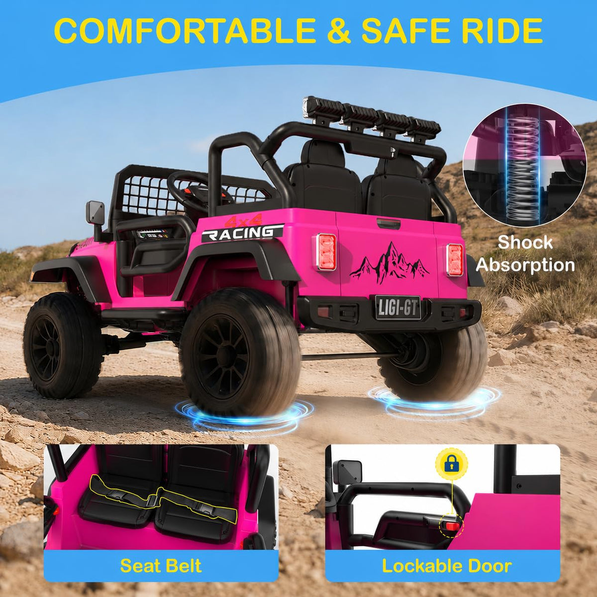 24V 2 Seater 4WD Ride On Car N327798