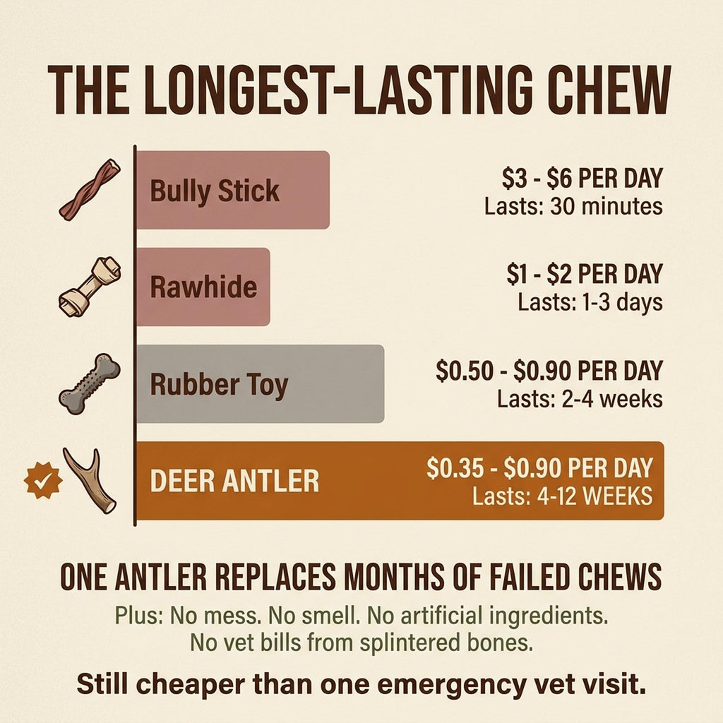 Deer Antler Dog Chew XL 8-10 in Z5429