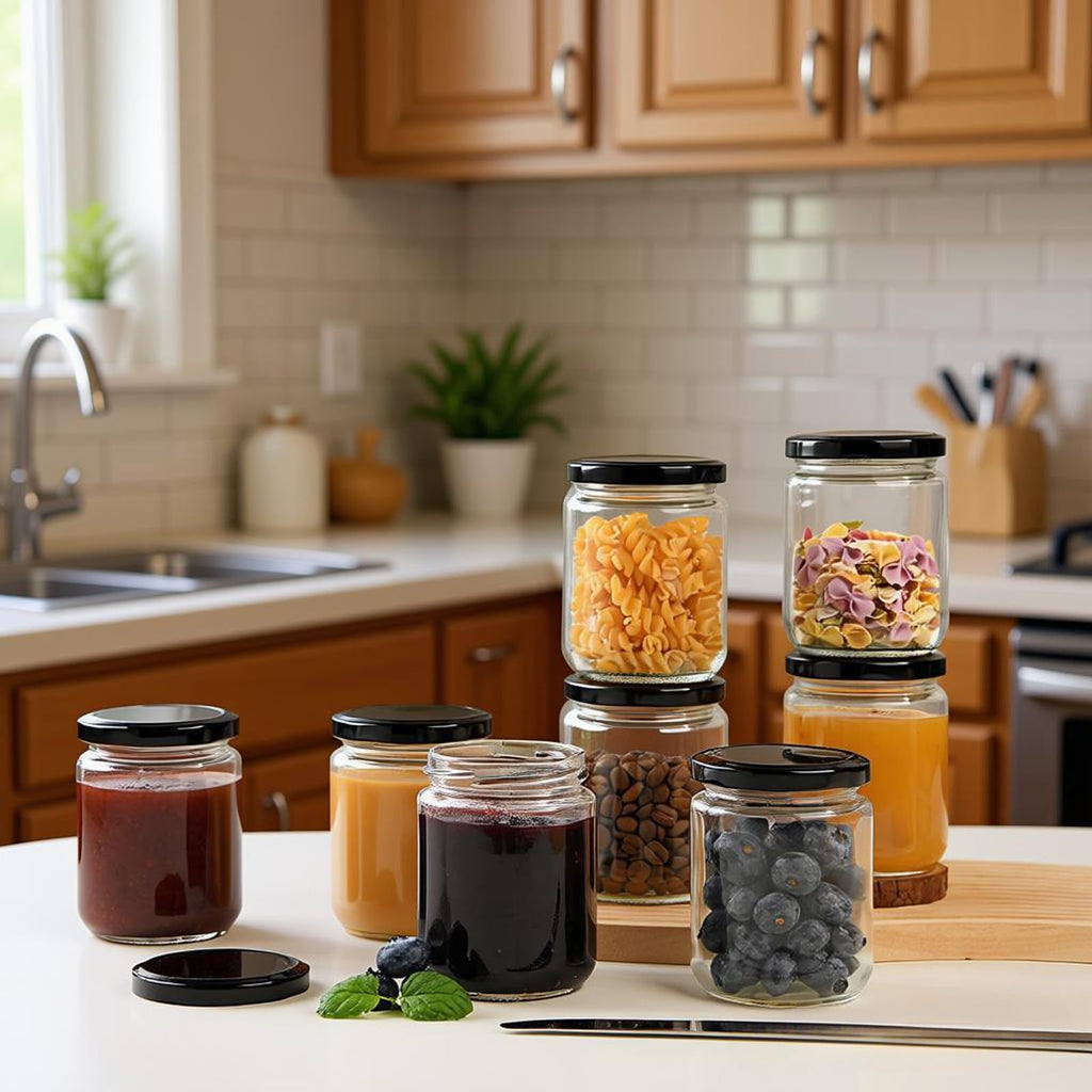 24Pack 12oz Clear Glass Jars with Lids R93861