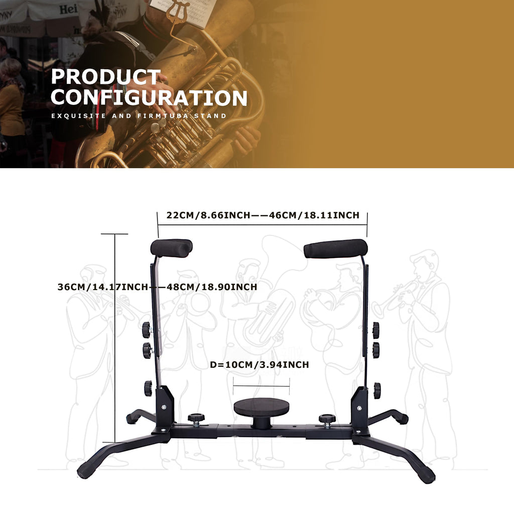 Adjustable Foldable Tuba Stand R693214