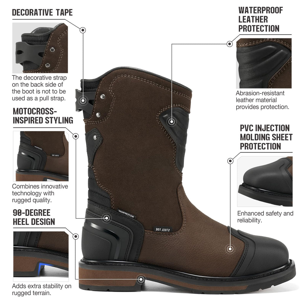 Steel Toe Waterproof Work Boots A1218