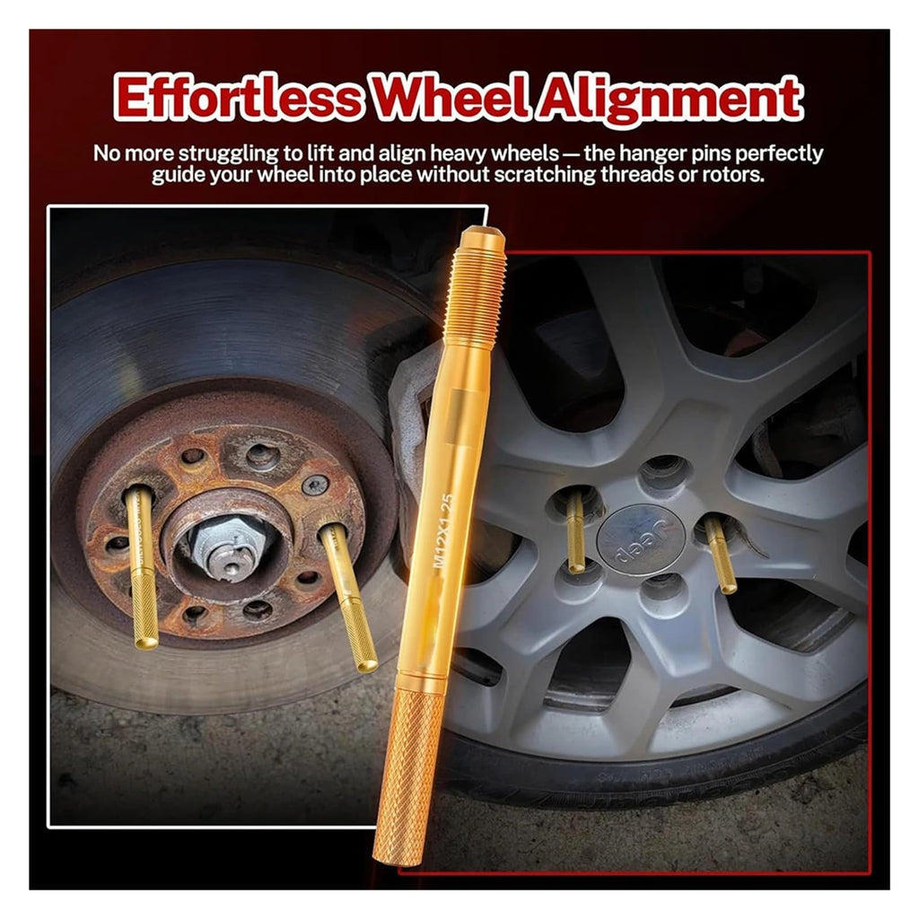 8 Piece Wheel Hanger Alignment Pin Set M12x1.25 M12x1.5 M14x1.25 M14x1.5 F82216