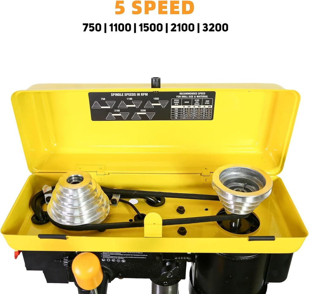8-Inch 5-Speed Benchtop Drill Press T1261