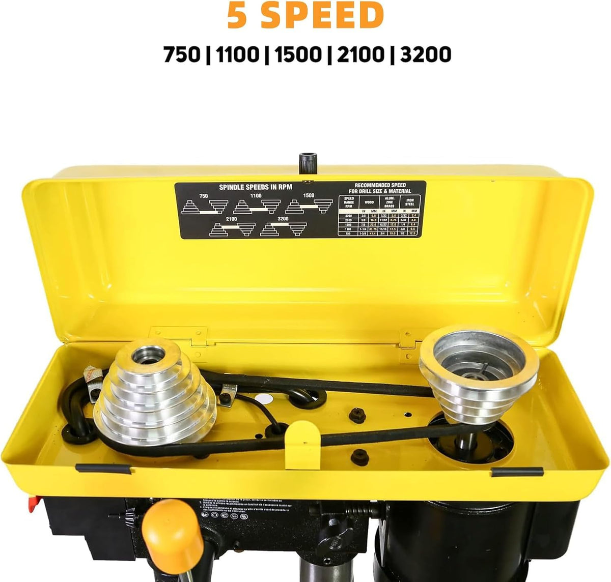 8-Inch 5-Speed Benchtop Drill Press T1261