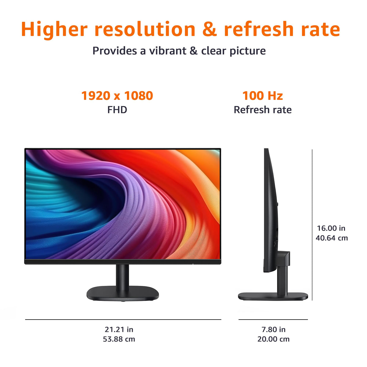 24 Inch FHD 1080P 100Hz Monitor with Speakers B417