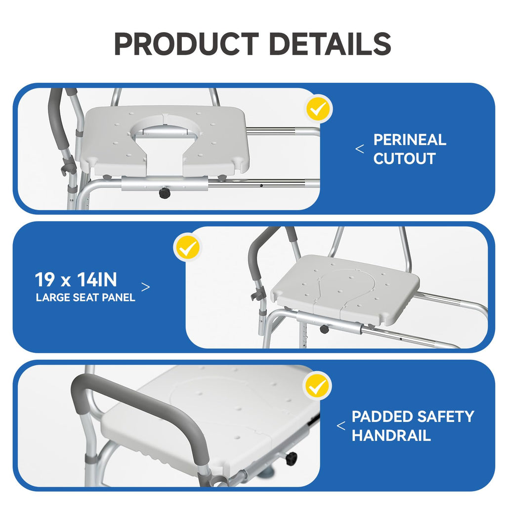 Sliding Shower Chair 350 Lb Capacity C766