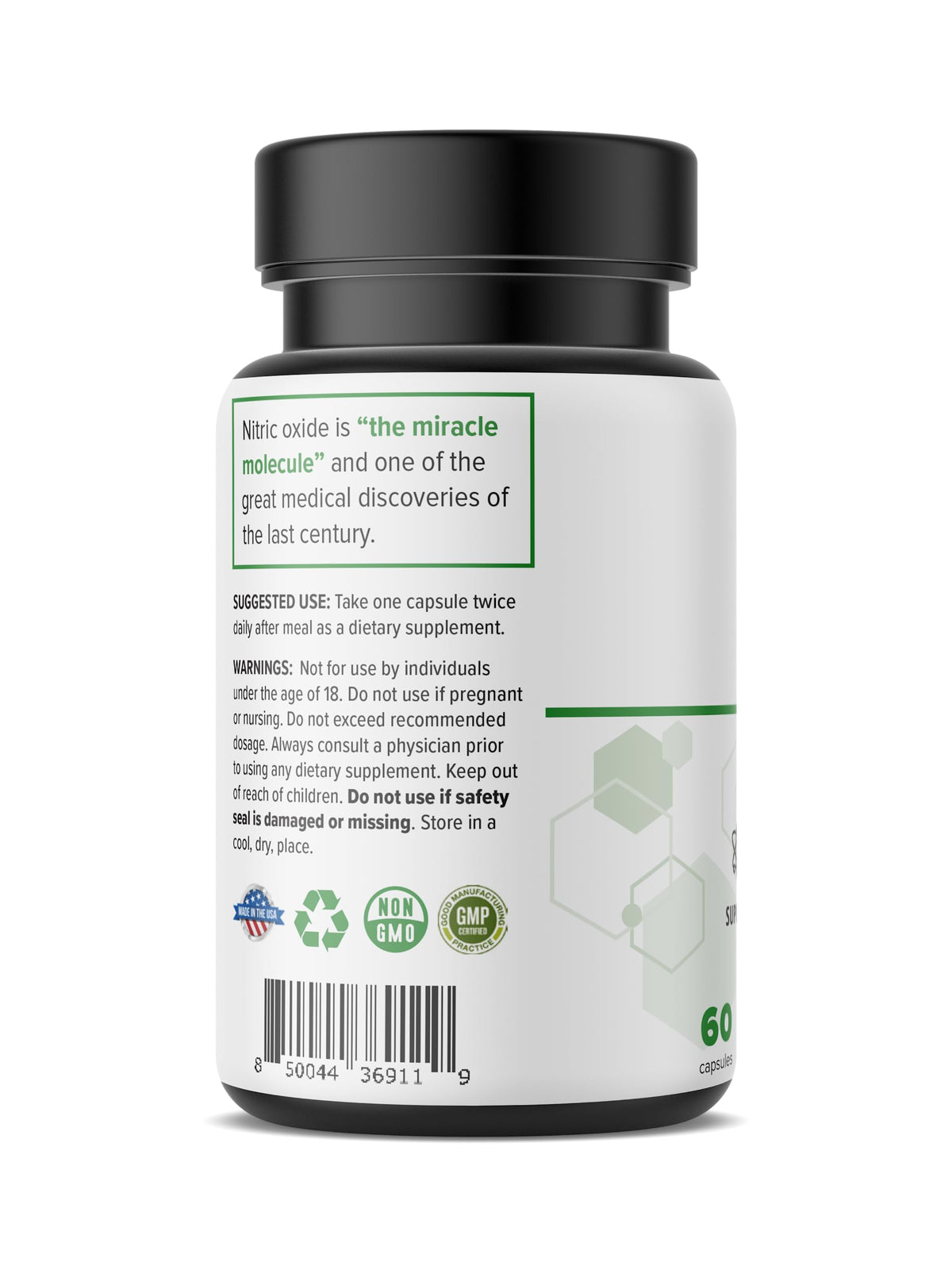 60 Caps Gut Support Supplement with Vinitrox GABA P161