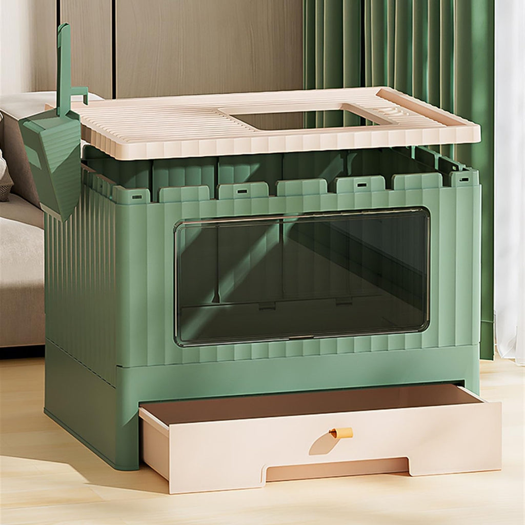 Foldable Cat Litter Box with Lid L745