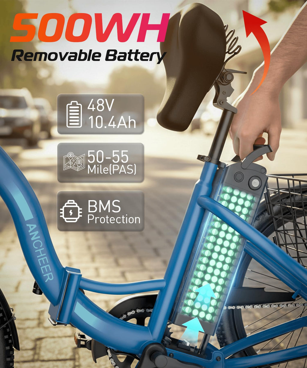 Electric Tricycle for Adults, 600W Folding 24" 3 Wheel G19313