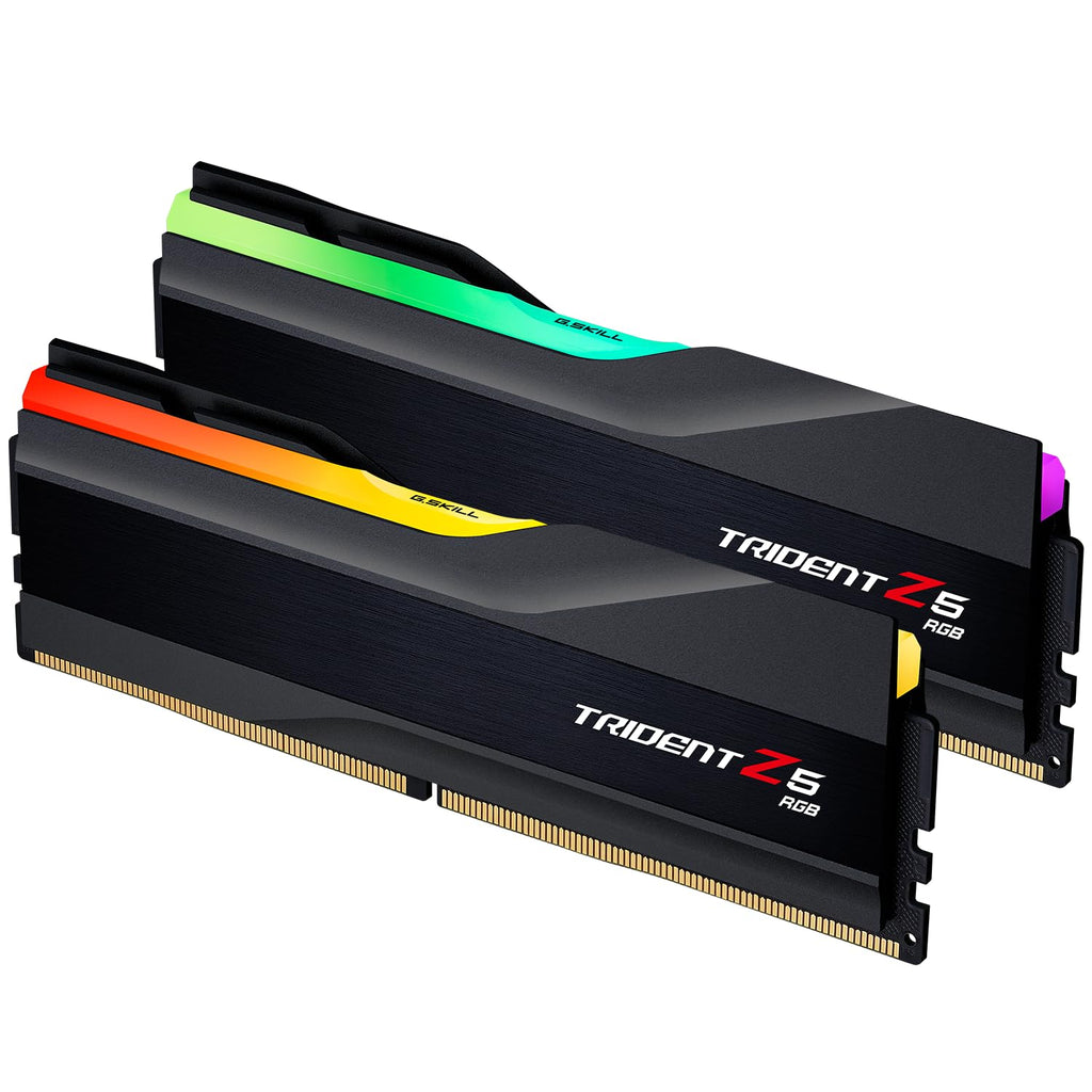 DDR5 RAM 32GB 2x16GB Desktop Computer Memory Matte Black Q1778