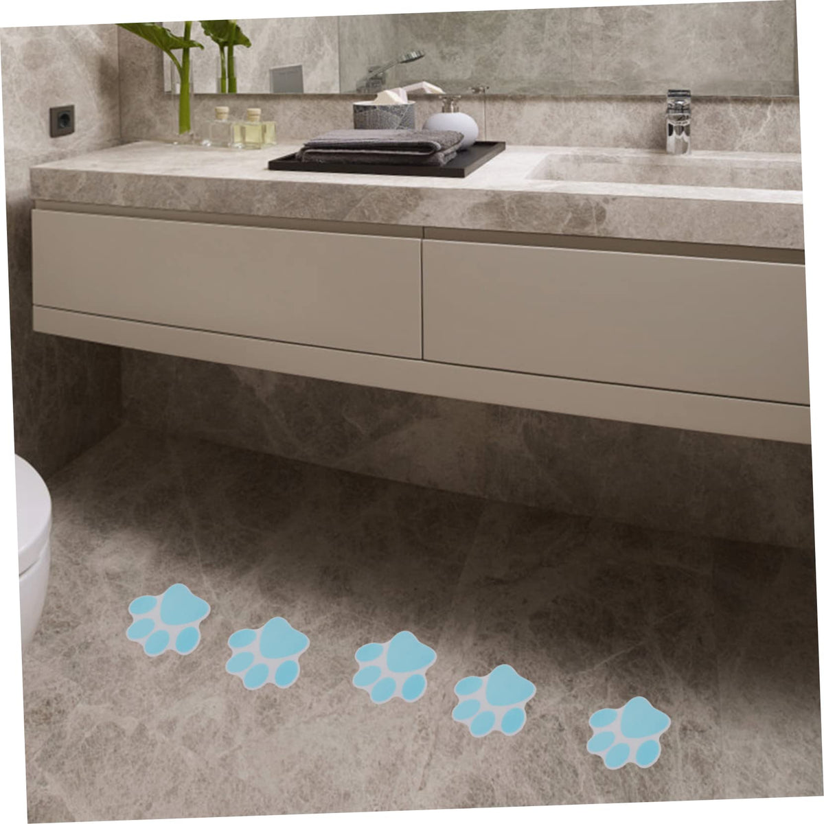 40pcs Non-Slip Dog Paw Print Stickers T305353