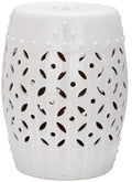 White Ceramic Garden Stool A6293