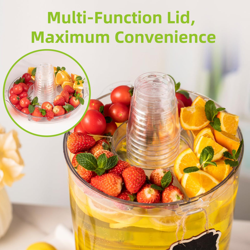 2 Gallon Drink Dispenser with Multi-Function Lid G21341